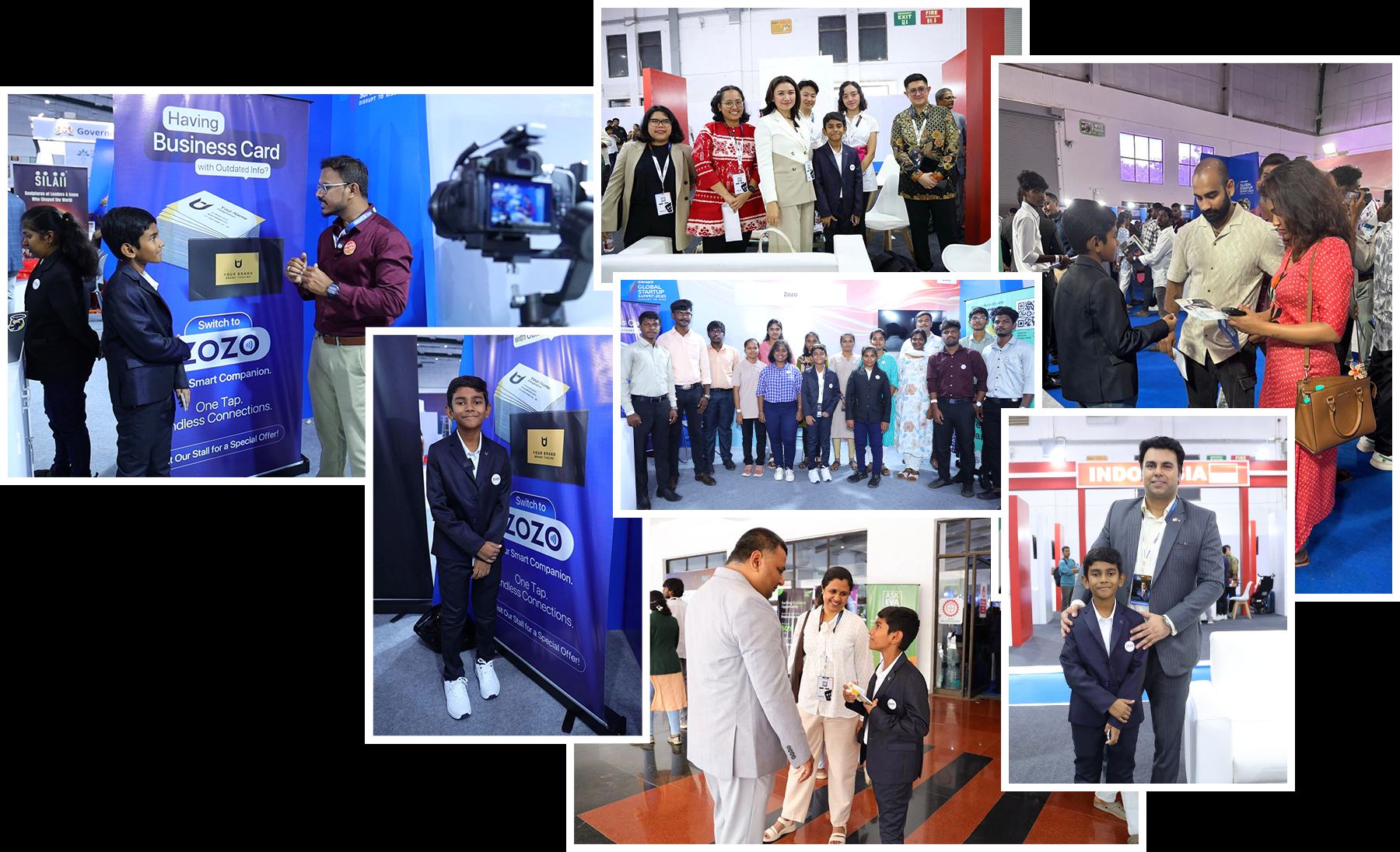 Athvik at TNGSS 2025 exhibition showcasing ZOZOconnect NFC smart card