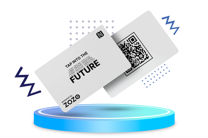 Sleek Silver Smart Business Card