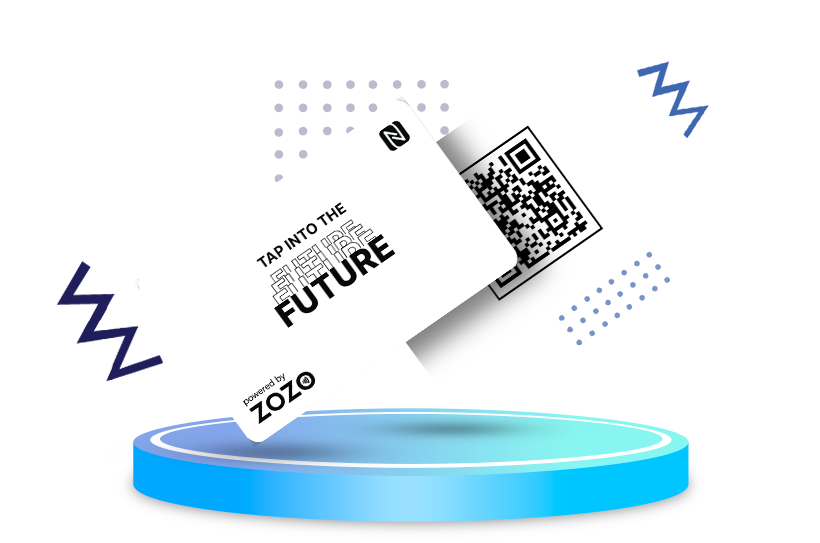 Aura White Smart Business Card